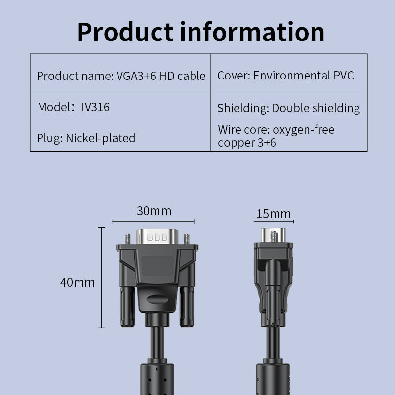 IV316 VGA3+6 HD Cable