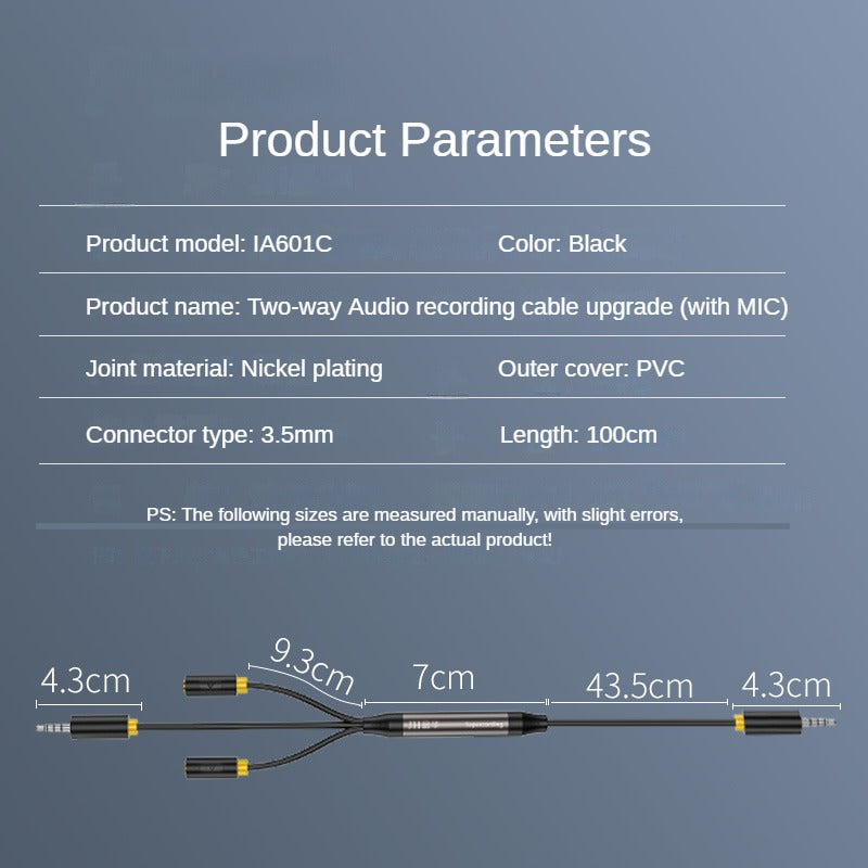 IA601 Alloy Two-Way Audio Pair Cable Upgrade