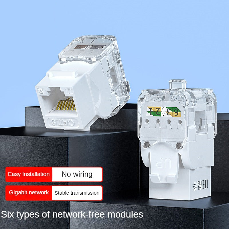 IP812 Category 6 unshielded 180 · punch free module
