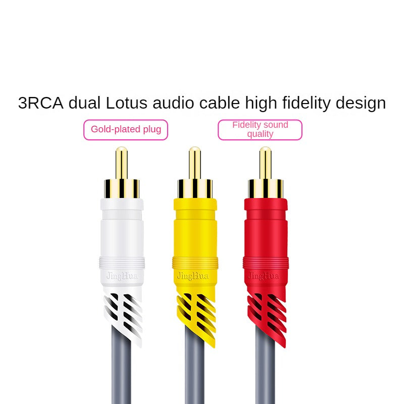 IA210 Gray 3-to-3 Audio Cable