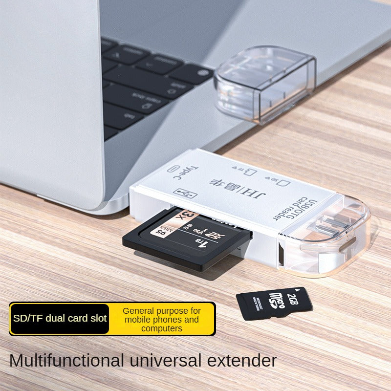 IN453 USB2.0 6-in-1 Card Reader White