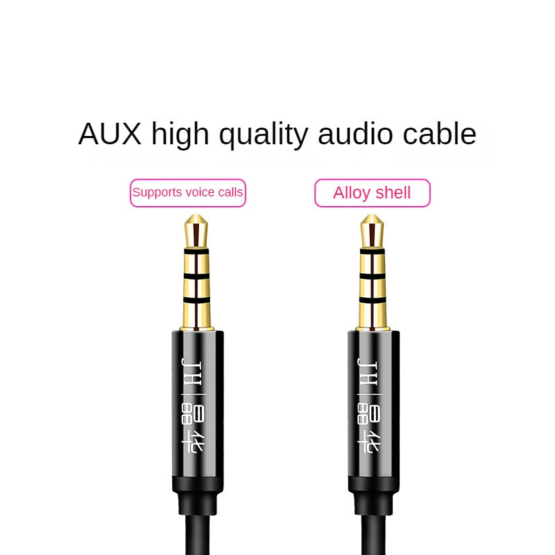 IA313 AUX Male to Male Black 1.2m (4 Sections)
