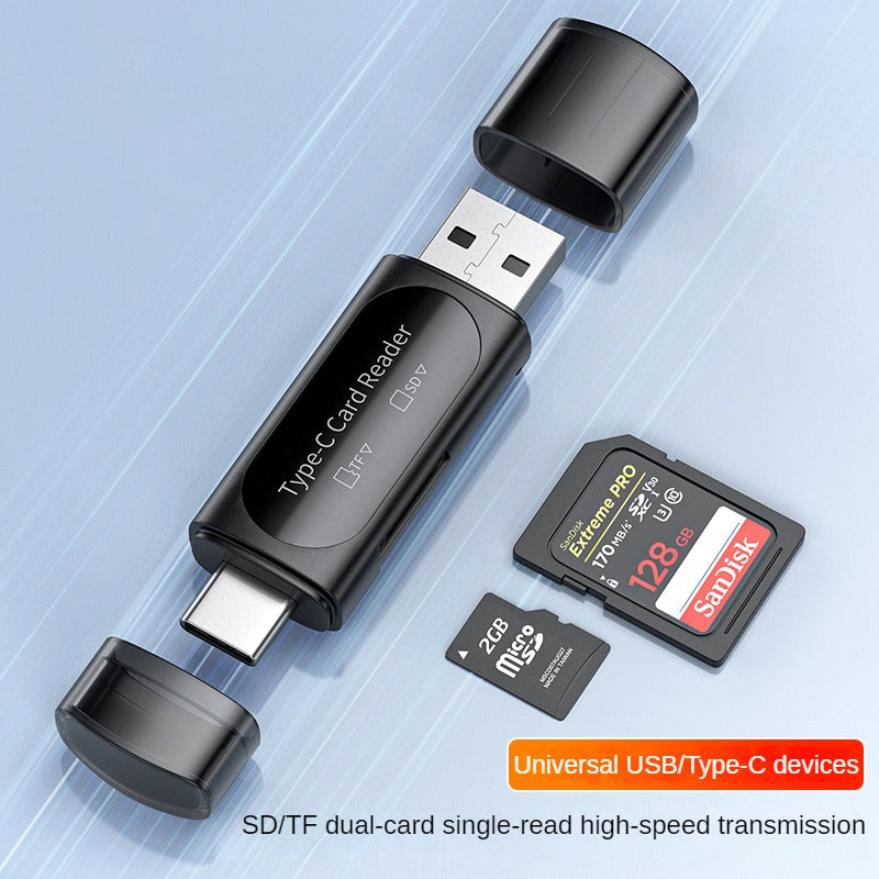 ID508 USB+Type-C 2-in-1 Card Reader