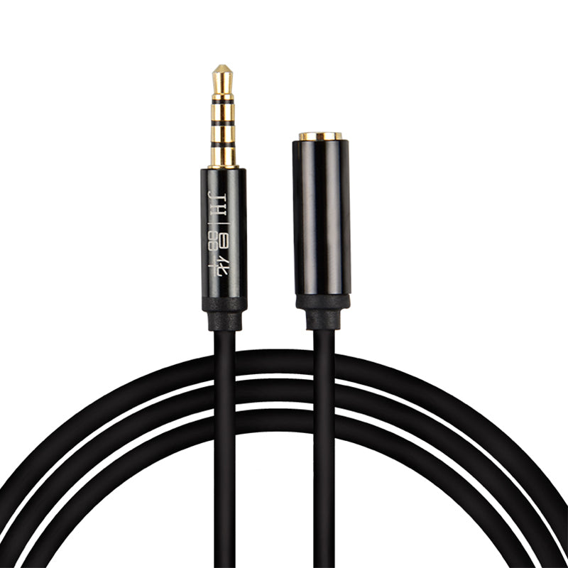 IA322 AUX Male to Female Black 1.2m