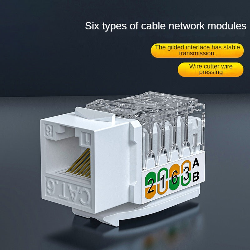 IP803 six types of unshielded 90 · cable network modules