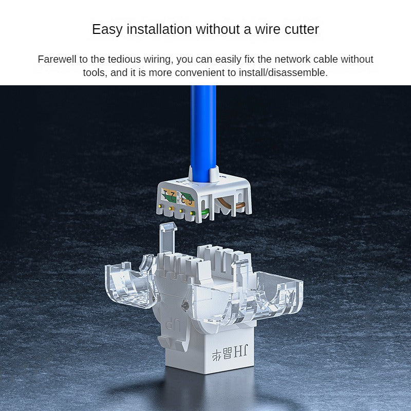 IP812 Category 6 unshielded 180 · punch free module