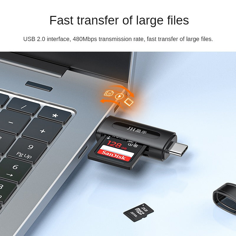 ID508 USB+Type-C 2-in-1 Card Reader