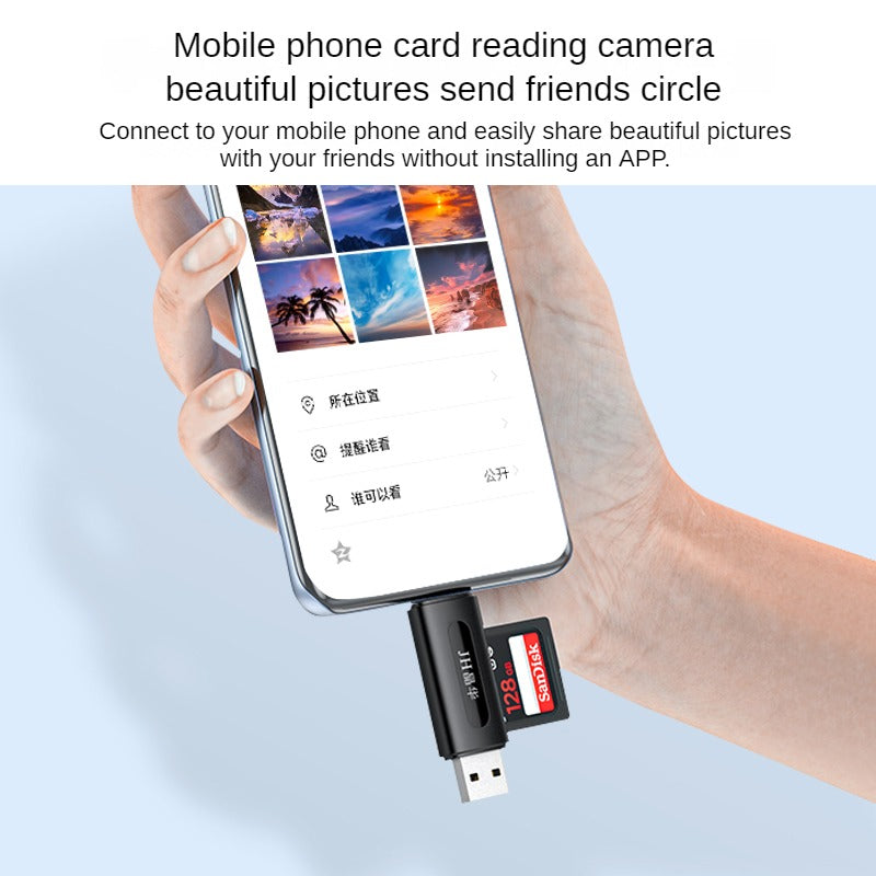 ID508 USB+Type-C 2-in-1 Card Reader