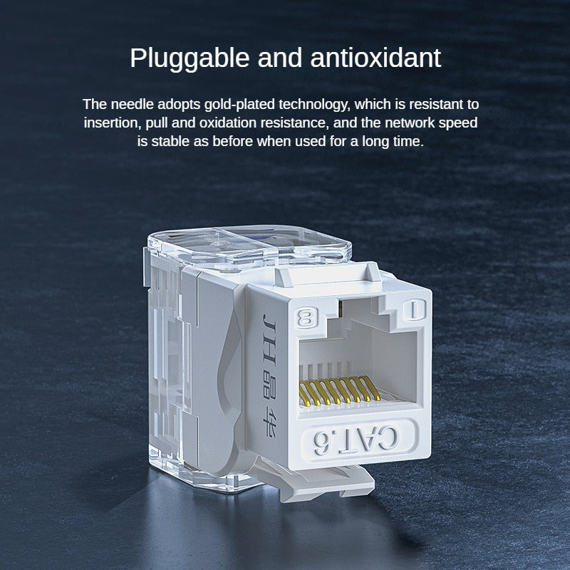 IP812 Category 6 unshielded 180 · punch free module