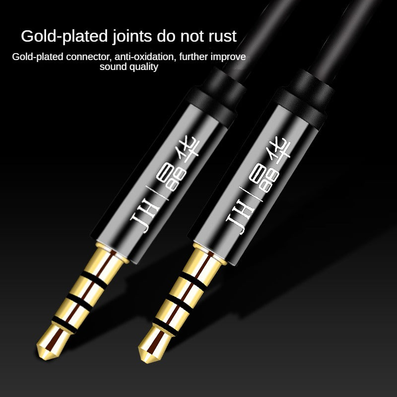 IA313 AUX Male to Male Black 1.2m (4 Sections)