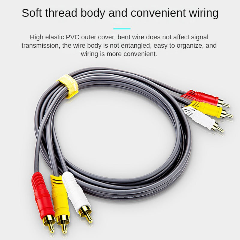 IA210 Gray 3-to-3 Audio Cable