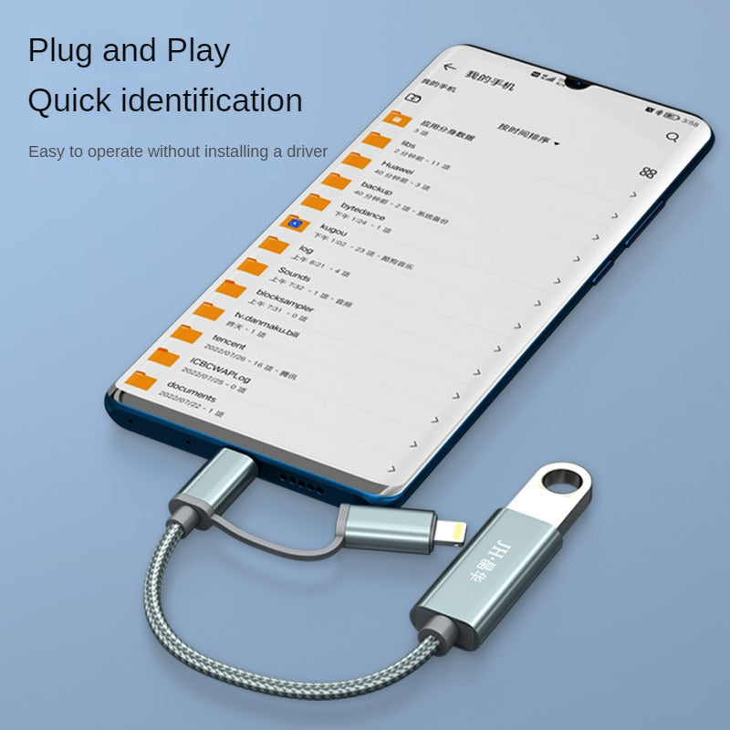 IS510 Lightning+Type-C OTG adapter