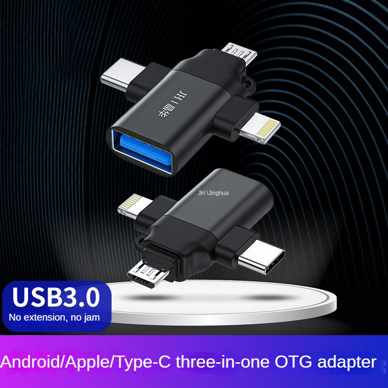 IS136 three-in-one OTG adapter