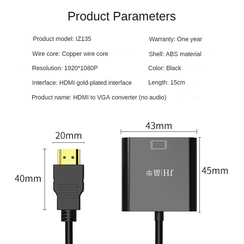 IZ135 HDMI-в-VGA 