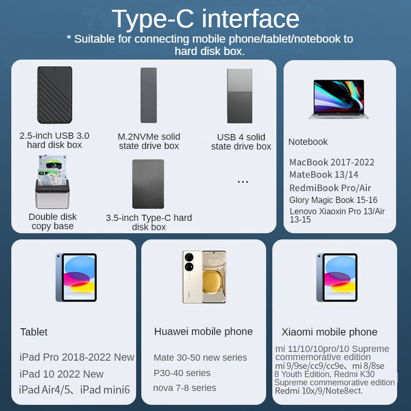 IU661 Type-C male-to-male hard disk