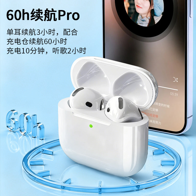 EJ-05-117 Semi-earset Upgrade 4th Generation White Bluetooth Headphones