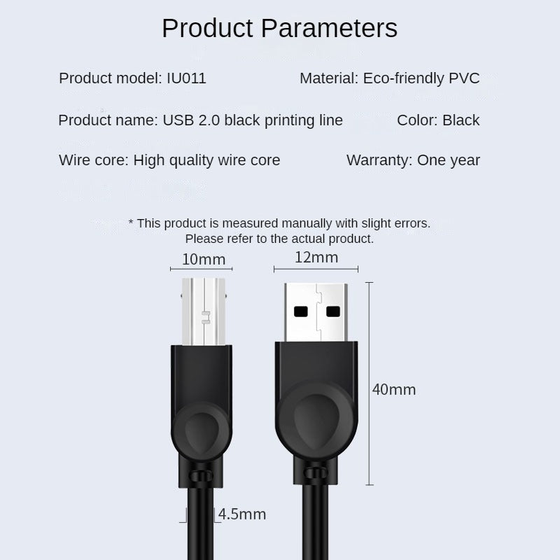 Линия печати квадратного порта USB 2.0 IU011 