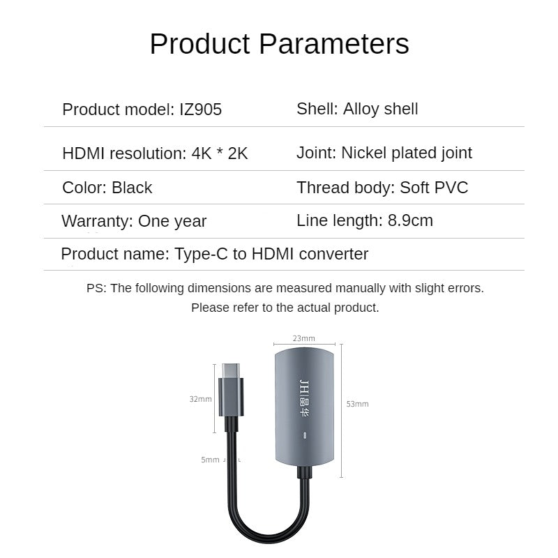 IZ905 Type-C to HDMI converter