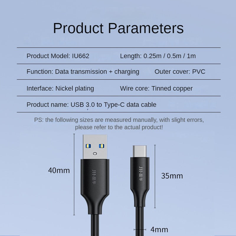 IU662 USB 3.0 to Type-C data cable