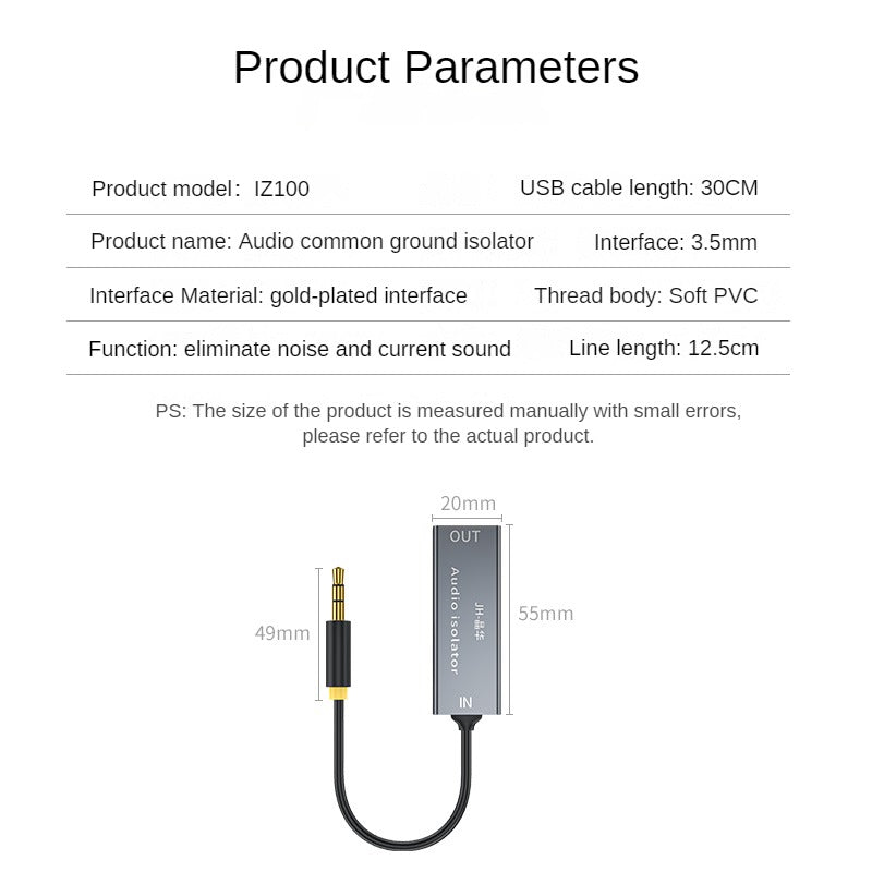 IZ100 Audio common ground isolator