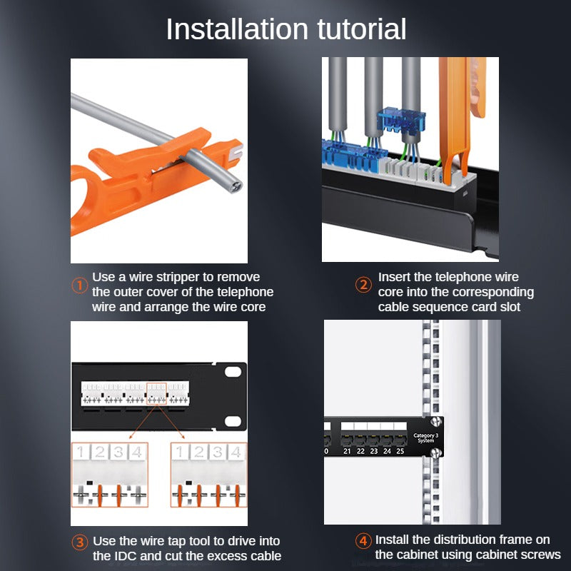 IP930 25-Port telephone voice distribution frame