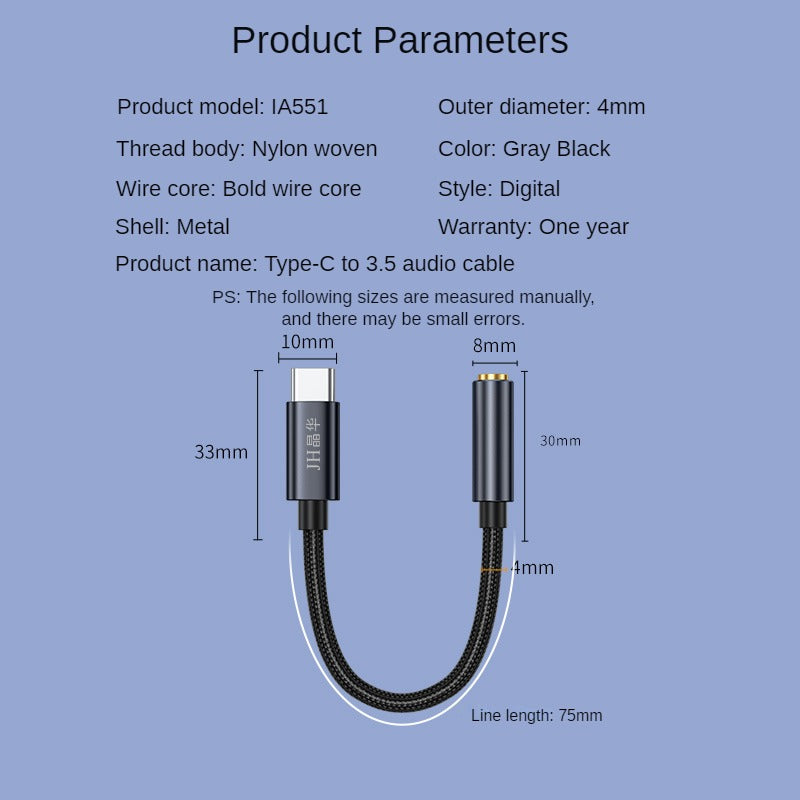 IA551 Type-c to 3.5