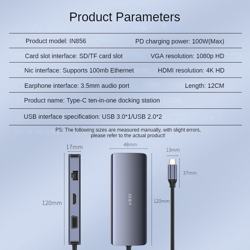 IN856 10-in-1 Docking Station