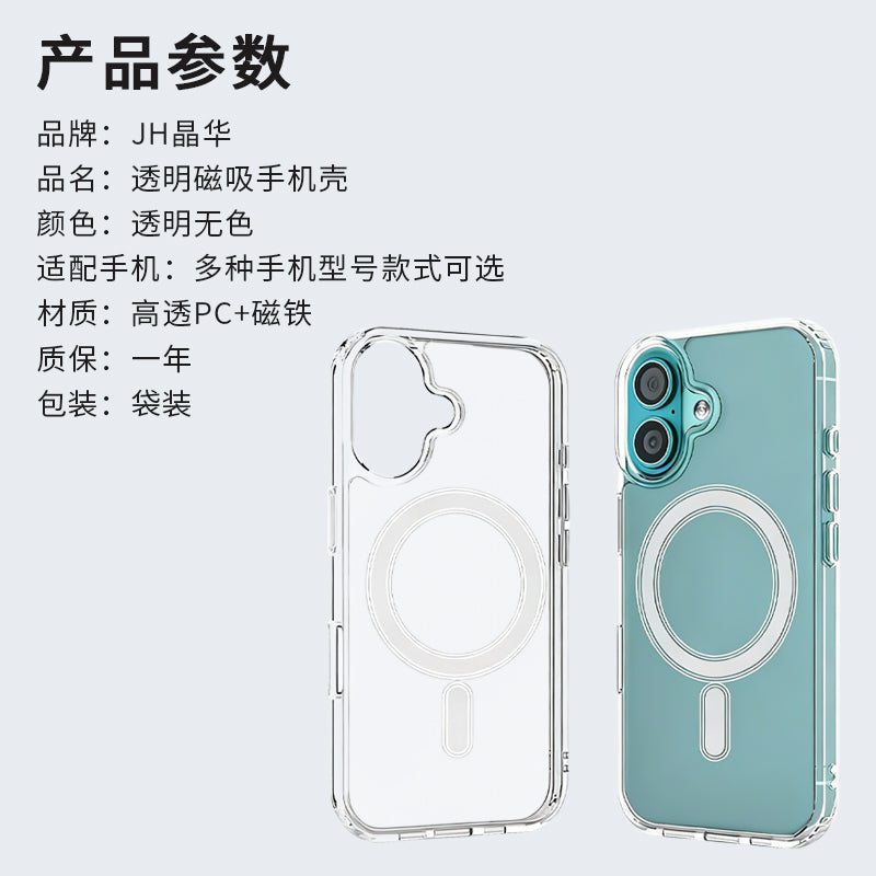 SJK-01-(95-107) Magnetic Transparent Phone Case
