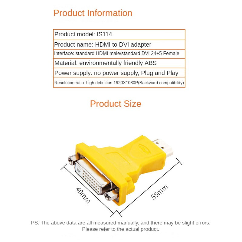 IS114 HDMI to DVI adapter