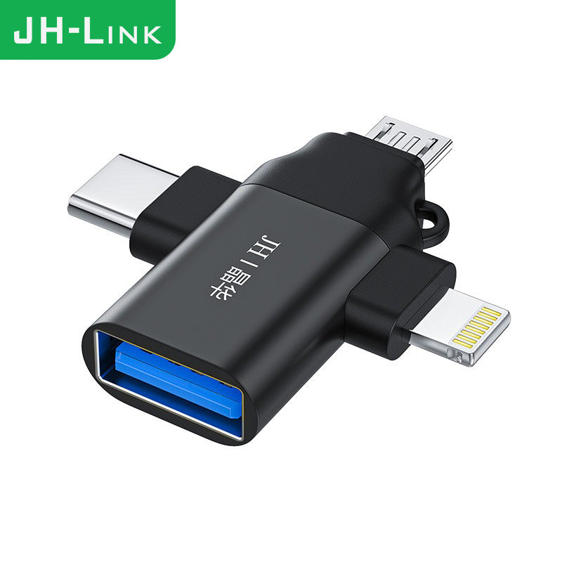 IS136 three-in-one OTG adapter