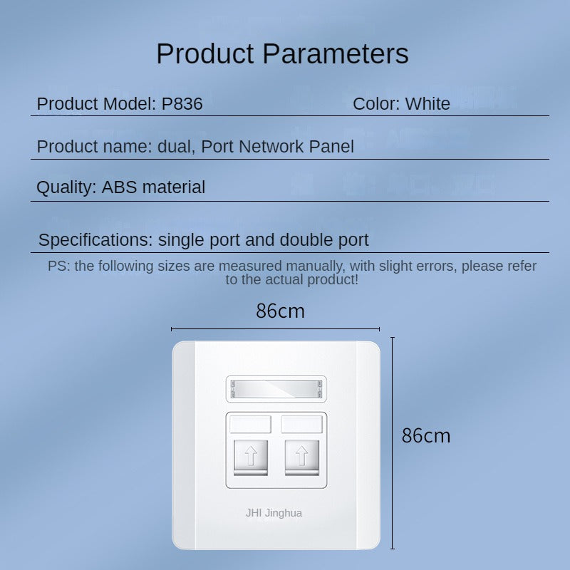 IP836 dual-port network panel