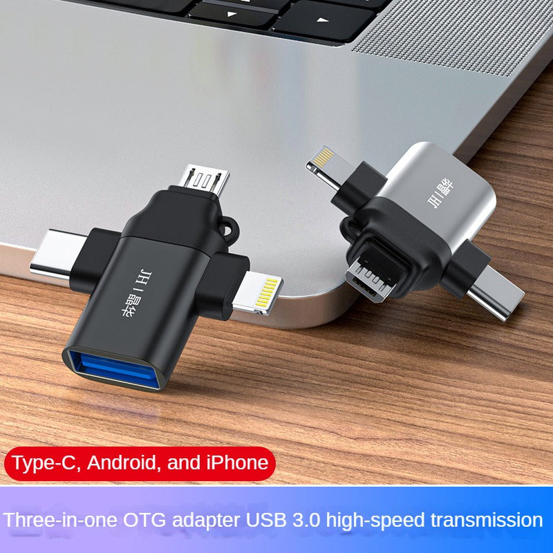 IS136 three-in-one OTG adapter