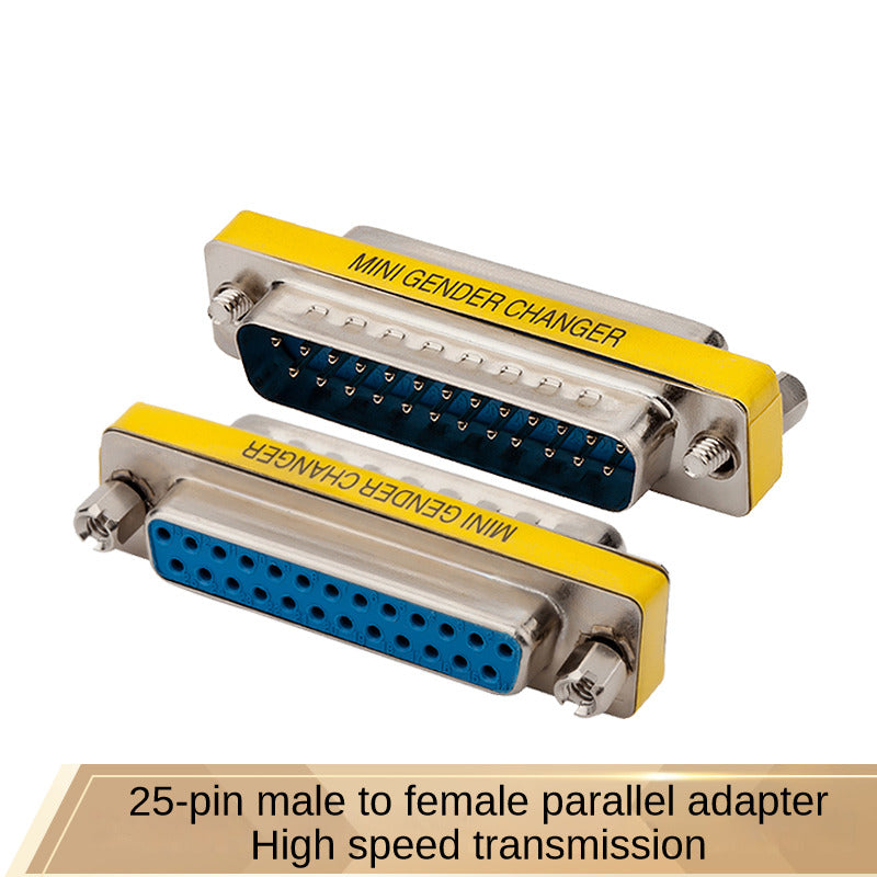 IS215 VGA parallel port two-row 25-hole to two-row 25-pin DB adapter