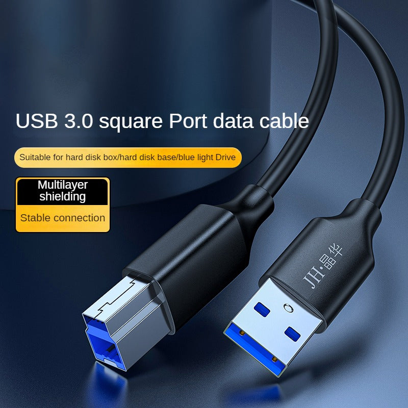 Кабель для передачи данных USB3.0 квадратный IU653 