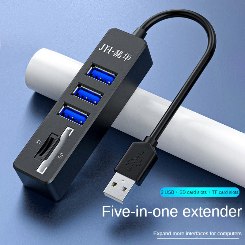 IZ303 5-in-1 Extender USB Front Model Black Elite