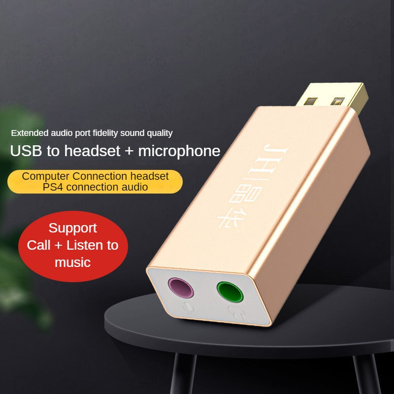 IZ166  USB to headset + microphone