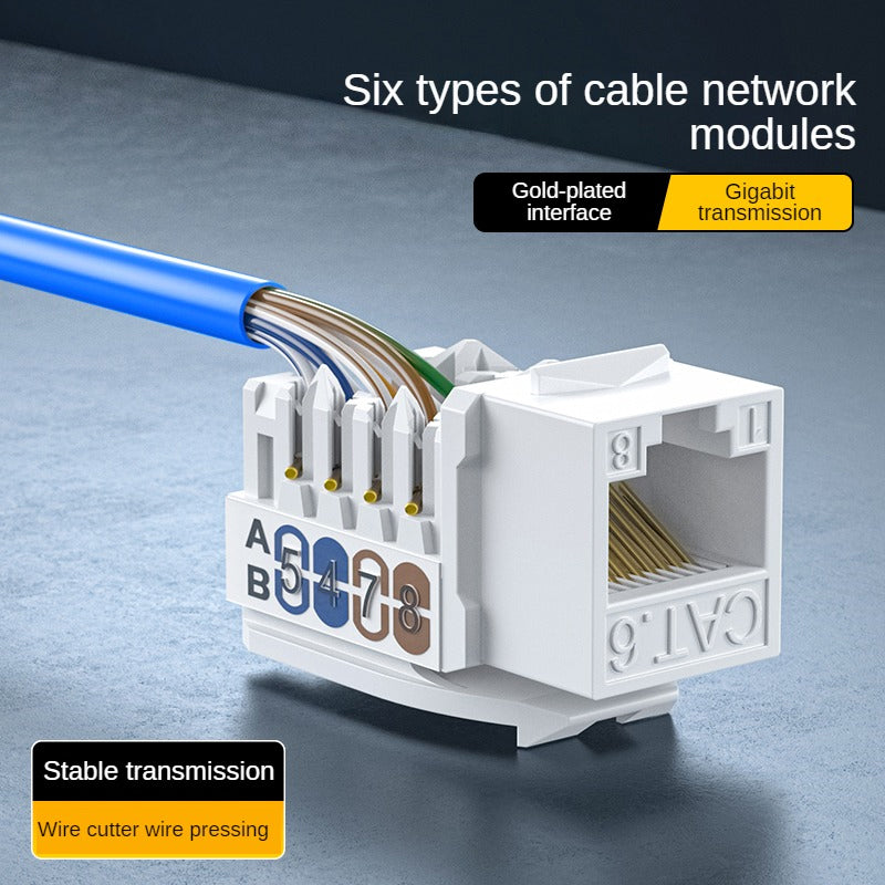 IP803  six types of unshielded 90 · cable network modules