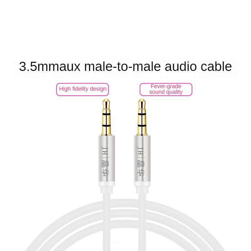 IA311  AUX Male to Male Silver 1.2m (4 Sections)