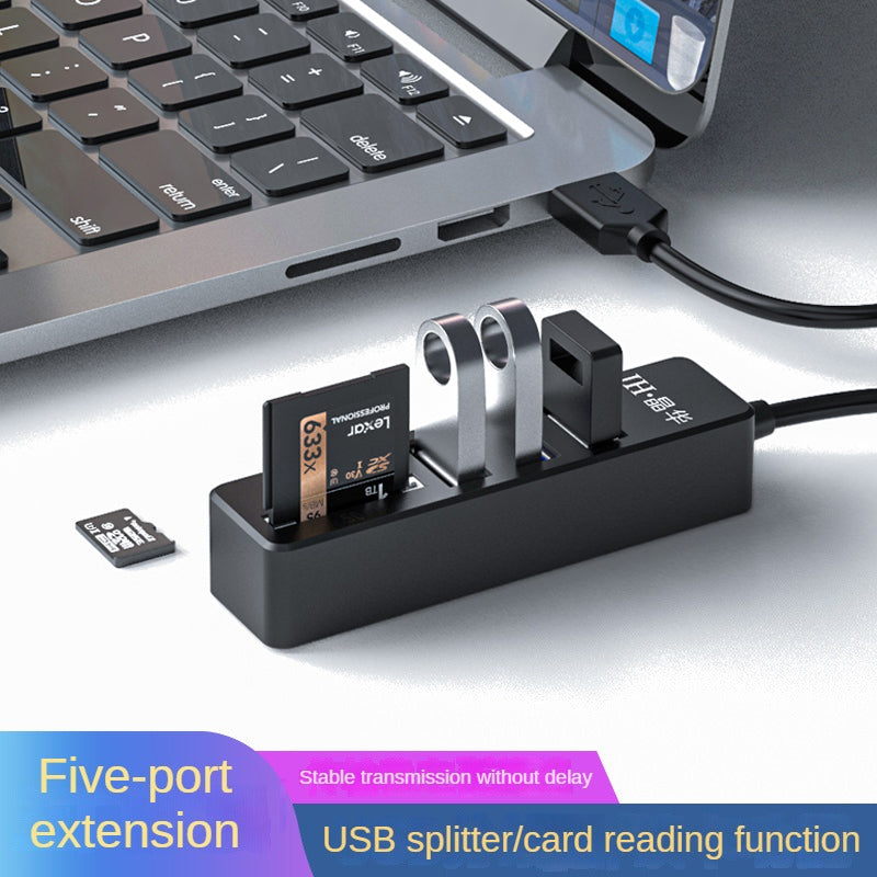 IZ303 5-in-1 Extender USB Front Model Black Elite