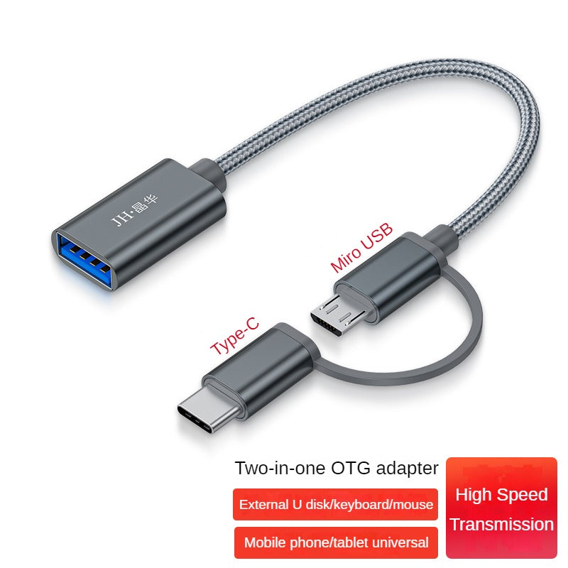 IS502 Two-in-one OTG adapter