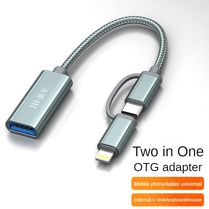 IS510 Lightning+Type-C OTG adapter