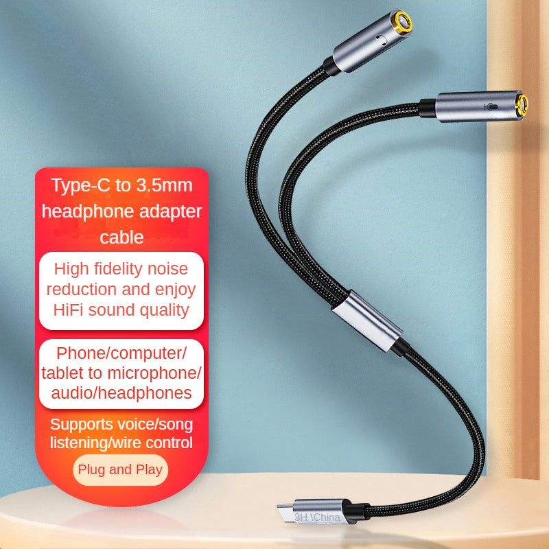 IA562 Type-C to 3.5mm headphone adapter cable