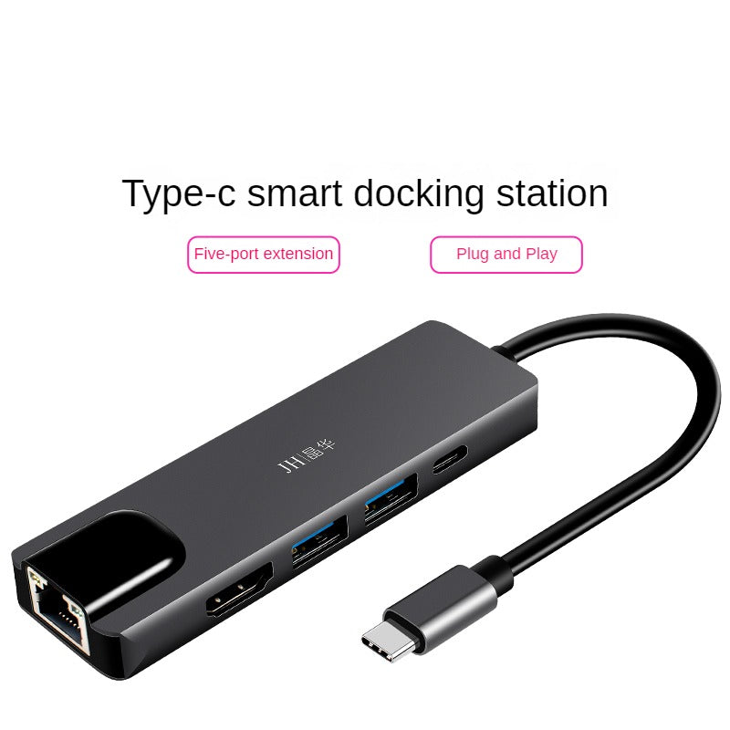 IZ325 Type-C TO 5合1PD+3.0USB2+HDMI+RJ45