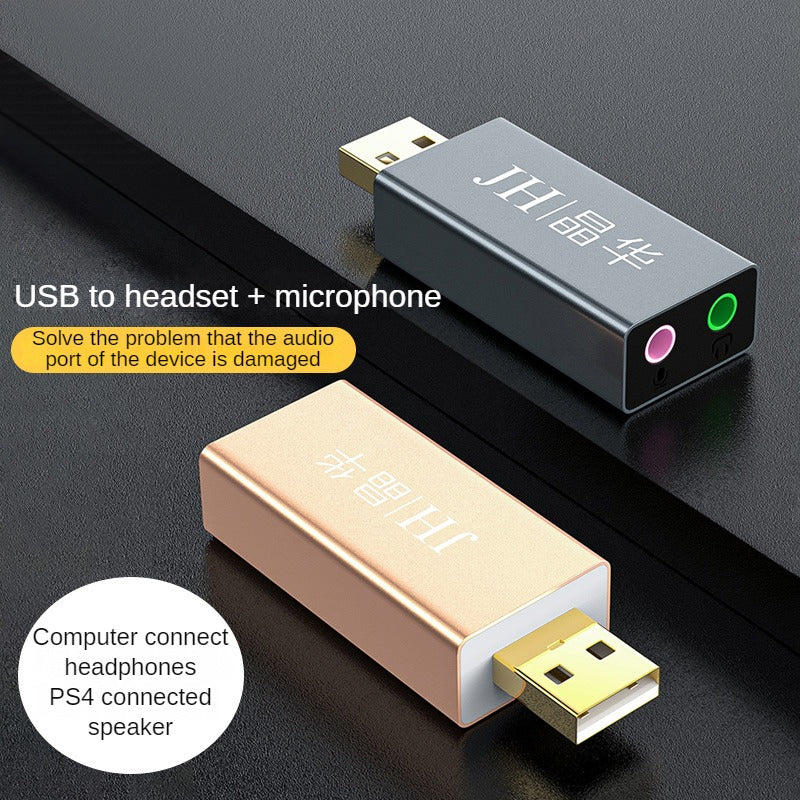 IZ166  USB to headset + microphone