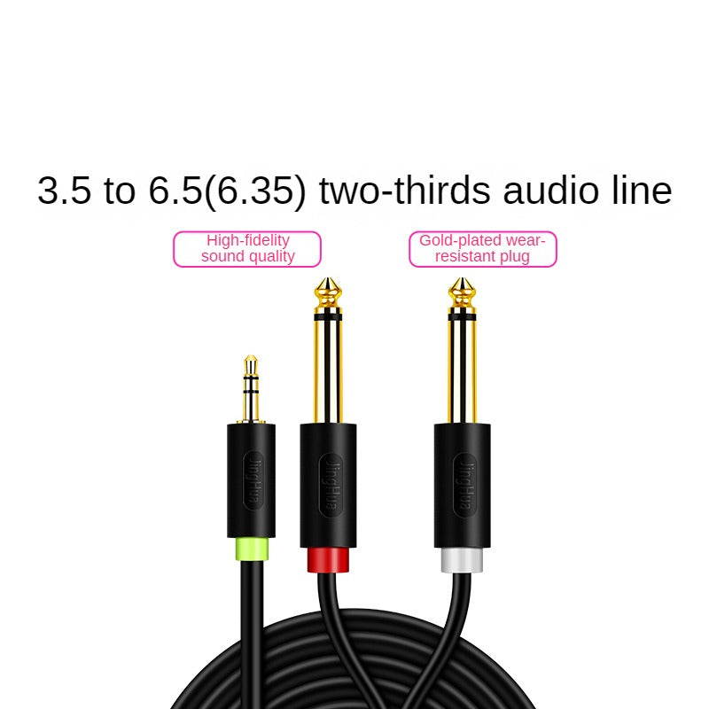 IA152 3.5 to 6.5-Split-Two Audio Cable