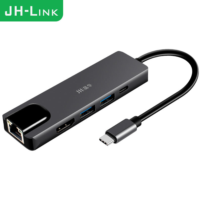 IZ325 Type-C TO 5合1PD+3.0USB2+HDMI+RJ45