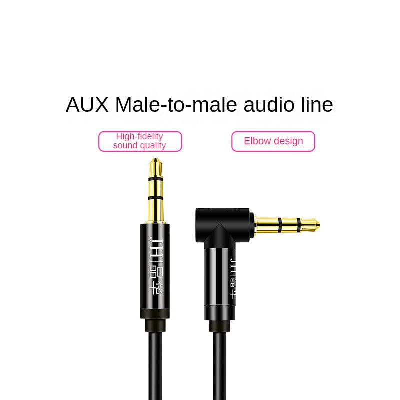 IA330 AUX Male to Male Straight to Bend