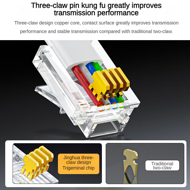 IS669 Three-claw gold-plated telephone Crystal Head