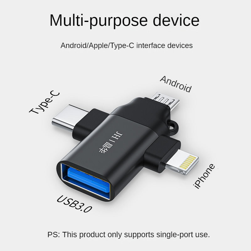 IS136 three-in-one OTG adapter