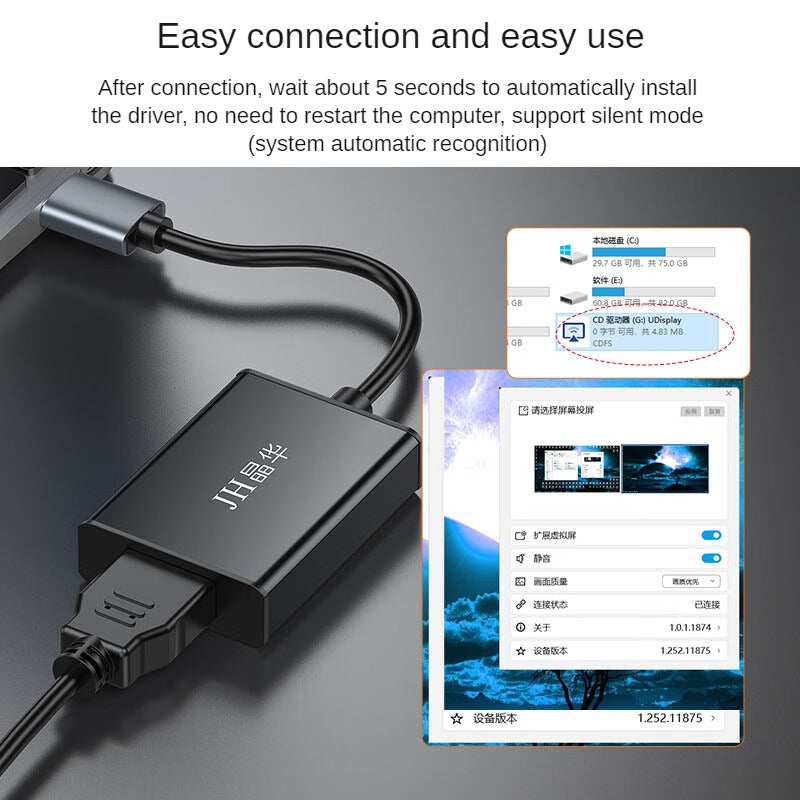 IZ933 USB to HDMI converter